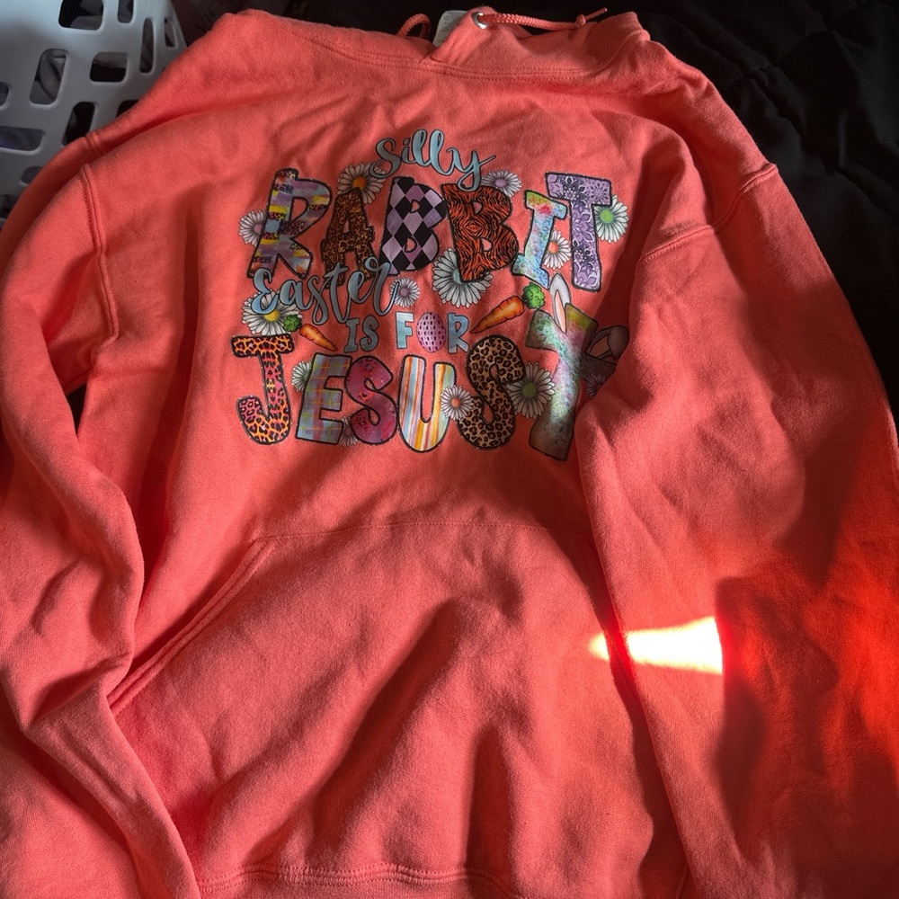 Jerzees Vibrant Orange Graphic Hoodie
